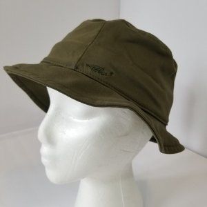 PrAna Zion Bucket Hat Green w Laces Fedora A-Flex Large